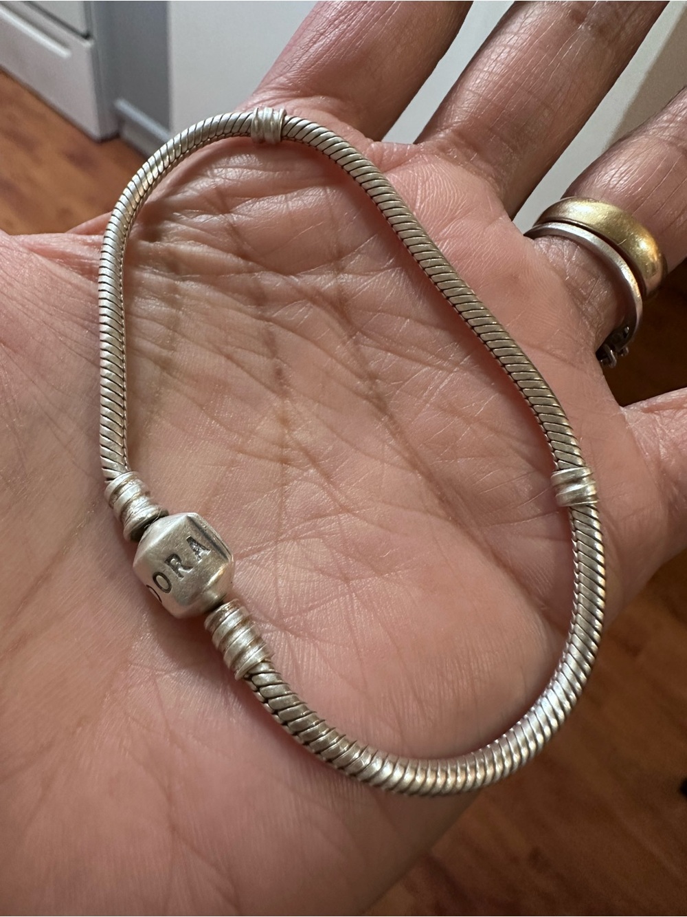 Pandora Barrel clasp Snake Chain Bracelet